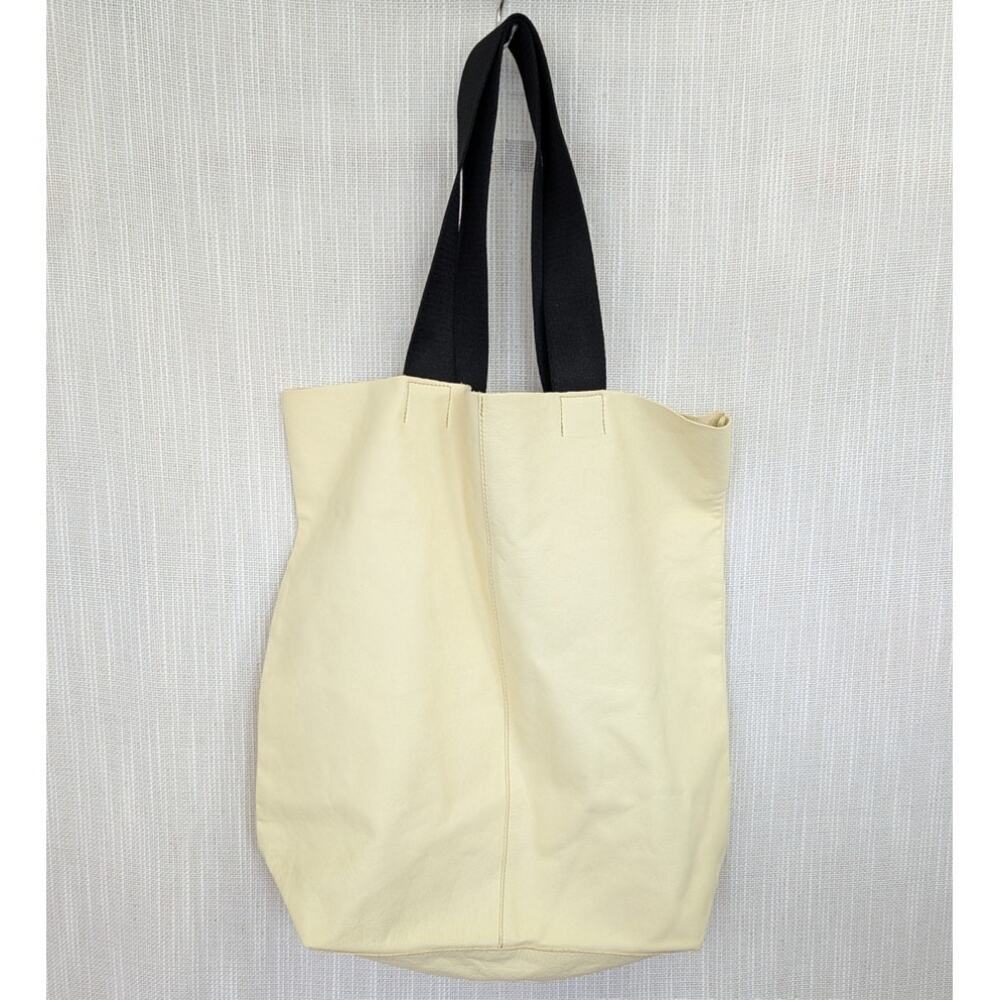 ECCO Upcycled North South Leather Bag Shopper Logo Handles - Picture 2 of 9